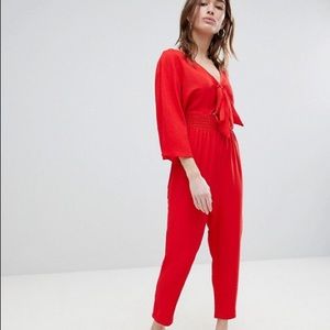 Red jumpsuit